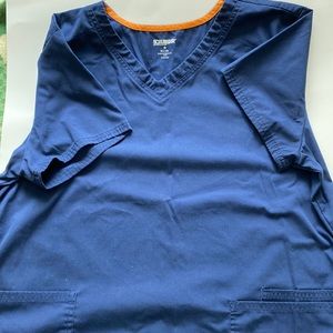 Navy scrub top, XL, Scrubstar brand